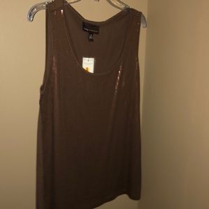 Bronze sequin tank